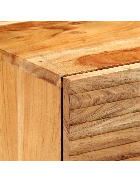 Comodino  50x33x60 cm in Legno Massello di Acacia
