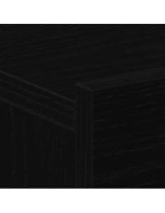Armadio da Notte Rovere Nero 40 x 30 x 30 cm Legno multistrato