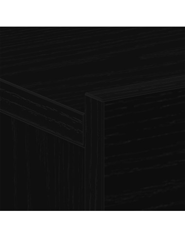 Armadio da Notte Rovere Nero 40 x 30 x 30 cm Legno multistrato
