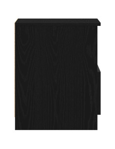 Armadio da Notte Rovere Nero 40 x 40 x 50 cm Legno multistrato