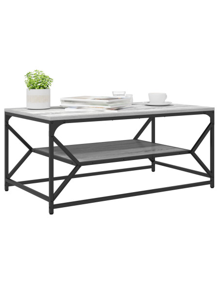 Tavolino da caffè  con ripiano Grigio Sonoma 90x50x40 cm in Legno ingegnerizzato