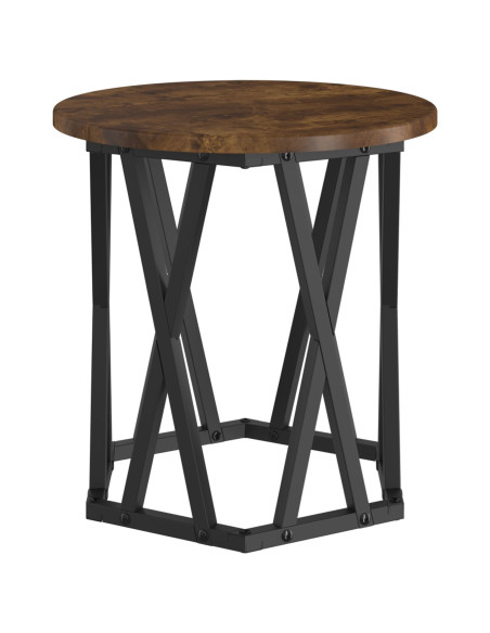 Tavolo laterale 2 pcs Rovere fumé