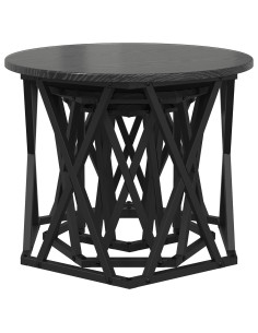 Tavolo Laterale Nesting 3 pcs Rovere Nero