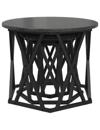 Tavolo Laterale Nesting 3 pcs Rovere Nero