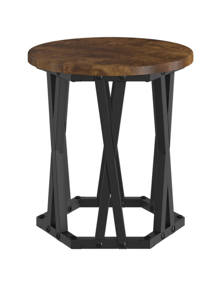 Tavolo Laterale Nesting 3 pcs Rovere fumé