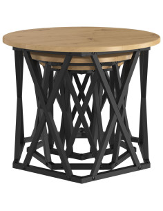 Tavolo Laterale Nesting 3 pcs Rovere artigianale