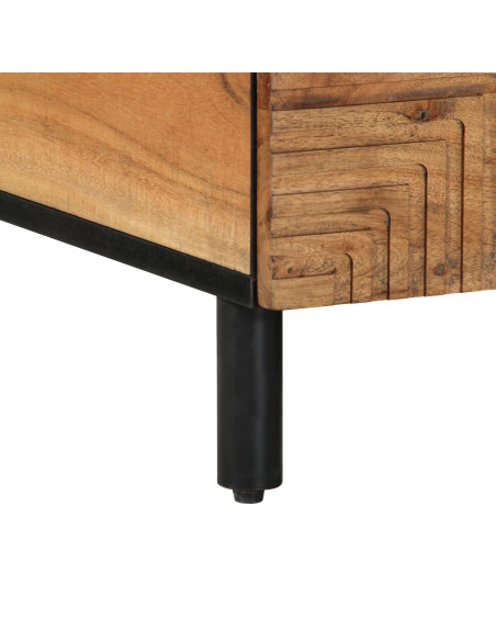 Tavolino da caffè 80x54x40 cm in legno massello di acacia