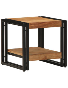 Tavolino da salotto 40 x 40 x 38 cm Legno di Acacia Massello