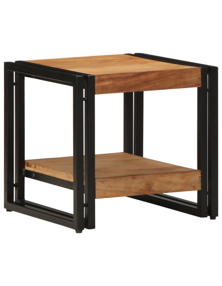 Tavolino da caffè 40x50x38 cm in legno massello di acacia