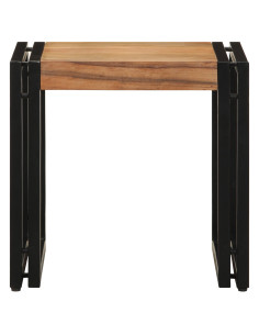 Tavolino da salotto 40 x 40 x 38 cm Legno di Acacia Massello