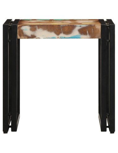 Tavolino da salotto 40 x 40 x 38 cm Legno Recuperato Massello