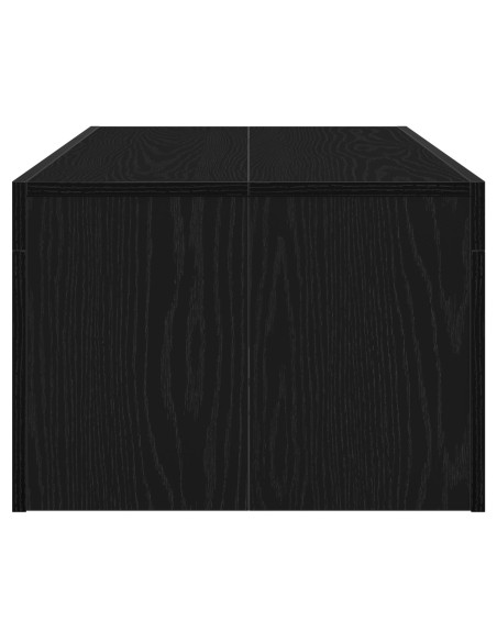 Tavolino da caffè Nero Rovere 102x50x35 cm Legno ingegnerizzato