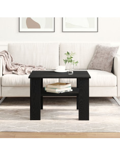 Tavolino da salotto Rovere Nero 60 x 60 x 42 cm