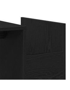 Tavolino da salotto Rovere Nero 90 x 45 x 35 cm