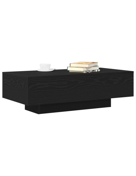 Tavolino da caffè  Nero Rovere 100x30x36,5 cm Legno ingegnerizzato