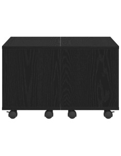 Tavolino da salotto Rovere nero 60 x 60 x 38 cm