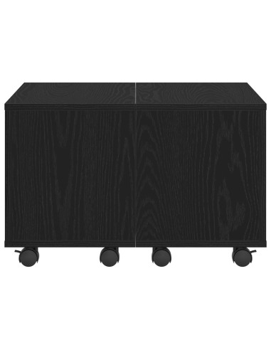 Tavolino da salotto Rovere nero 60 x 60 x 38 cm