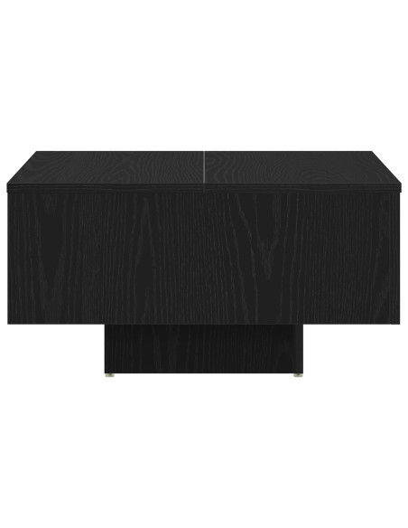 Tavolino da caffè  Nero Rovere 60x60x31,5 cm in legno ingegnerizzato