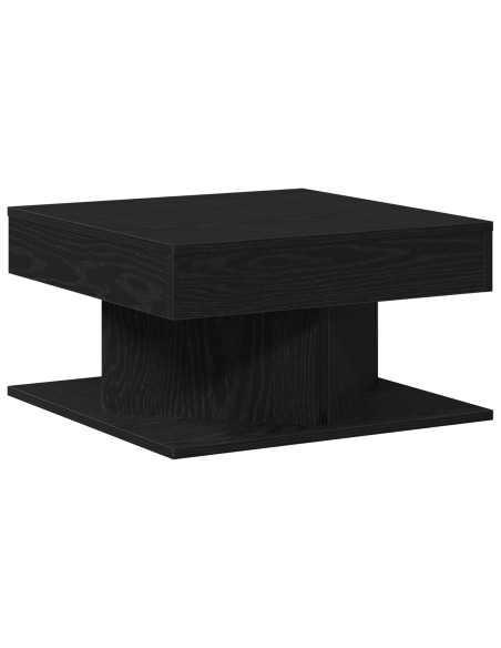 Tavolino da caffè  Nero Rovere 57x57x30 cm in legno ingegnerizzato