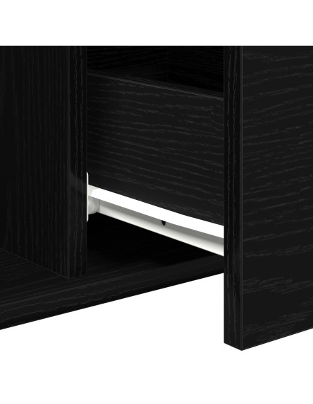Tavolino da caffè  Nero Rovere 90x50x36,5 cm Legno ingegnerizzato