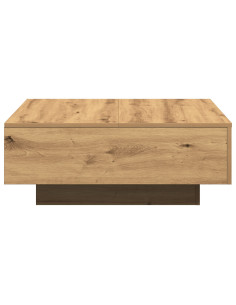 Tavolino da salotto Rovere artigianale 80 x 80 x 31 cm