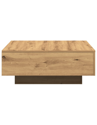 Tavolino da salotto Rovere artigianale 80 x 80 x 31 cm