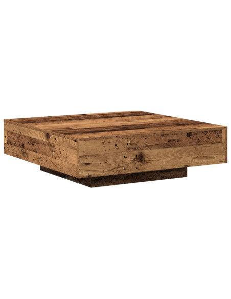 Tavolino da caffè  in legno vecchio 100x100x31 cm in legno ingegnerizzato