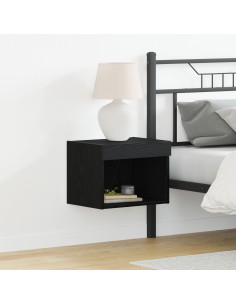 Set mobile TV con led 2 pcs Rovere Nero 40 x 30 x 30 cm