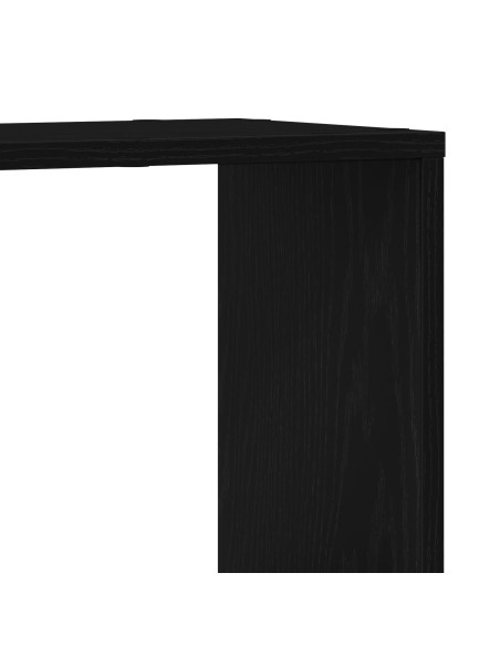Scaffale  in Nero Rovere 100x24x32 cm in Legno Ingegnerizzato