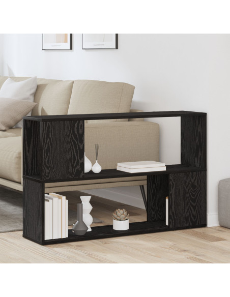 Libreria  Nero Rovere 100x24x63 cm in Legno Ingegnerizzato