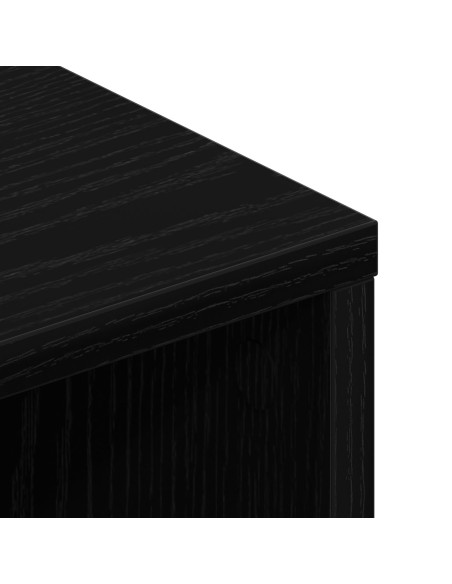 Mobile TV  Nero 90x35x35 cm in legno ingegnerizzato