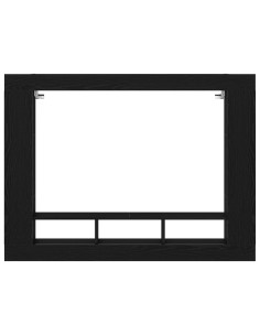 Mobile TV Rovere nero 152 x 22 x 113 cm Legno multistrato