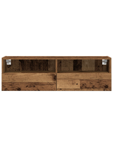 Mobile TV a parete  in legno antico 100x30x30 cm in legno ingegnerizzato