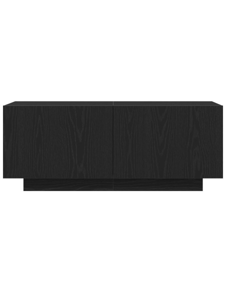 Mobile TV Rovere Nero 100 x 35 x 40 cm Legno multistrato