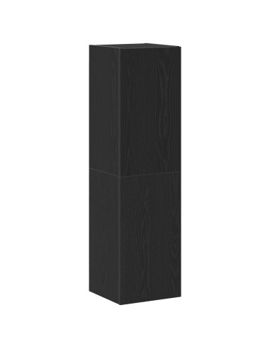 Mobile TV da Parete Rovere Nero 30,5 x 30 x 110 cm