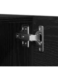 Mobile TV Rovere Nero 30,5 x 30 x 30 cm Legno multistrato