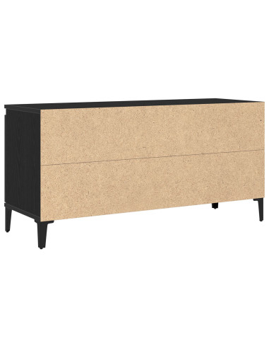 Mobile TV Rovere Nero 102 x 35 x 50 cm Legno multistrato