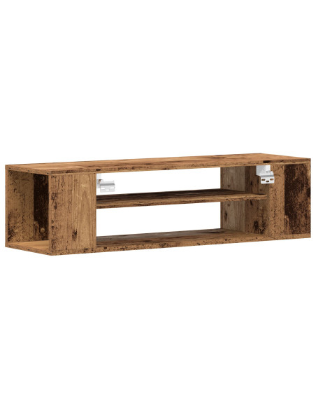 Armadio TV da muro  in legno vecchio 100x30x26,5 cm in legno ingegnerizzato