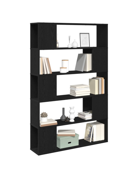 Set mobile TV Rovere Nero 100 x 24 x 155 cm Legno multistrato