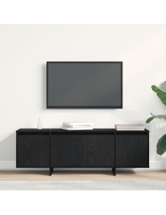 Mobile TV Rovere Nero 120 x 30 x 40,5 cm Legno multistrato