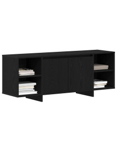Mobile TV Rovere Nero 120 x 30 x 40,5 cm Legno multistrato