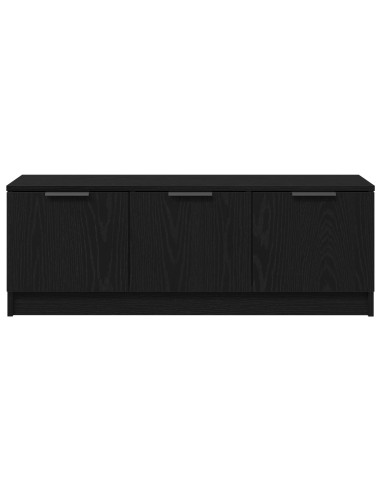 Mobile TV Rovere Nero 102 x 35 x 36,5 cm Legno multistrato