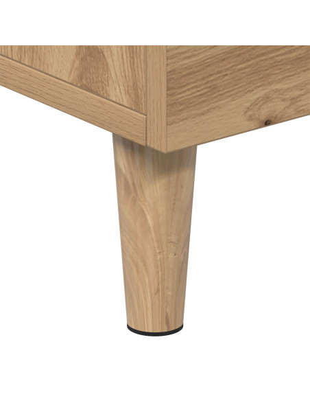 Supporto TV in Rovere Artigianale - 150x30x50 cm - Realizzato in Legno Ingegnerizzato