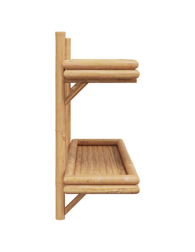 Scaffale da parete Marrone 39 x 26 x 60 cm Bambù