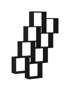 Scaffale da parete Rovere Nero 90 x 15 x 119,5 cm