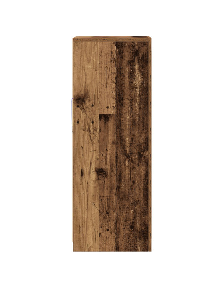 Sideboard  con luci LED in legno antico 41x37x100 cm