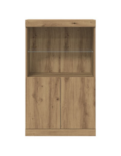 Madia LED Marrone 60 x 37 x 100 cm Legno multistrato