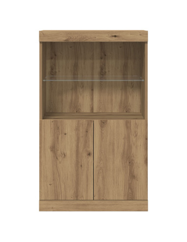 Madia LED Marrone 60 x 37 x 100 cm Legno multistrato