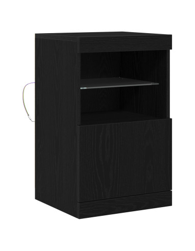 Madia LED Rovere Nero 41 x 37 x 67 cm Legno multistrato