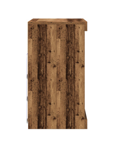 Madia LED Legno vecchio 60,5 x 37 x 67 cm Legno multistrato